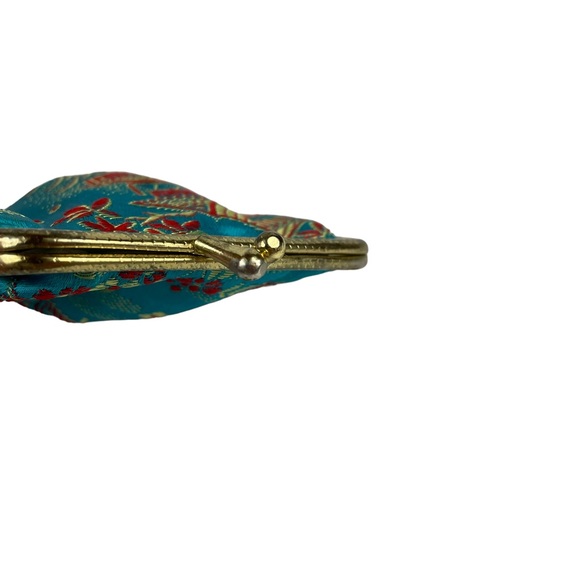 Vintage Pagoda Chinese China Clasp Closing Small Coin Change Purse Wallet Geisha - Picture 12 of 12